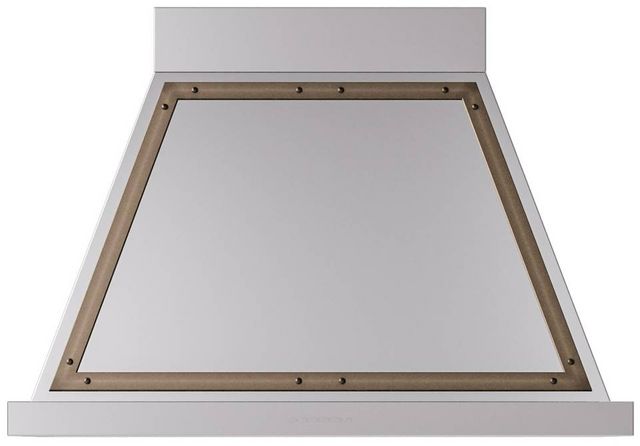 Ilve® Nostalgie II Noblesse 36" Stainless Steel Wall Mounted Range Hood with Burnished Trim