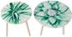 A & B Home 2-Piece Blue-Green/Off-White Side Table -2