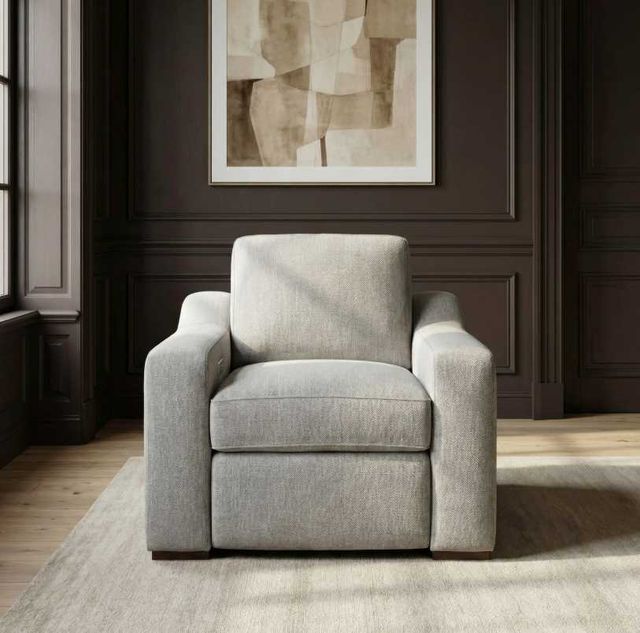 Liberty Furniture Archer Hampstead Dove Power Recliner with Power Footrest and Zero Wall-2