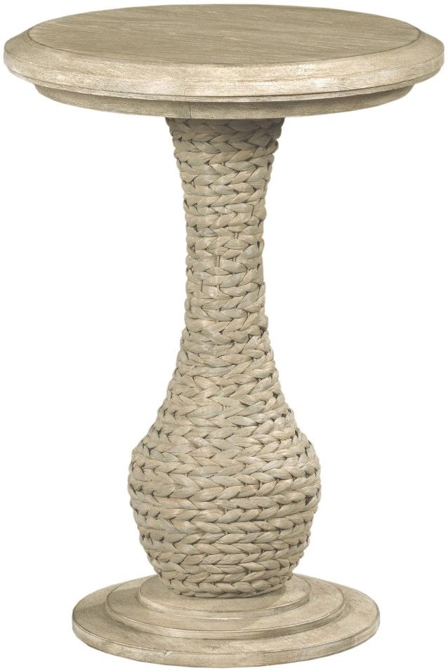 Hammary® Vista Biscane Oyster Round End Table-0
