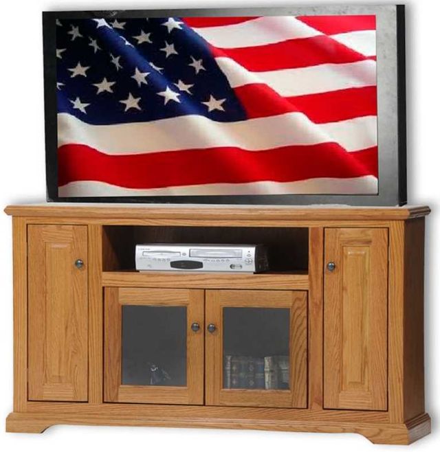 American Heartland Manufacturing Oak Deluxe TV Stand-1