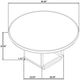 Coaster® Leandro 7-Piece Burnished Black Round Dining Table Set-2