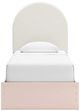 Signature Design by Ashley® Wistenpine Blush Youth Twin Upholstered Panel Bed-2