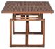A & B Home Brown Wood Rectangular Outdoor Extension Dining Table-5