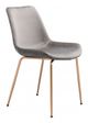 Zuo® Tony Gray/Gold Dining Chair-0