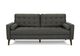 Monarch Specialties Inc. Dark Grey 75" Sofa with 2 Pillows-0
