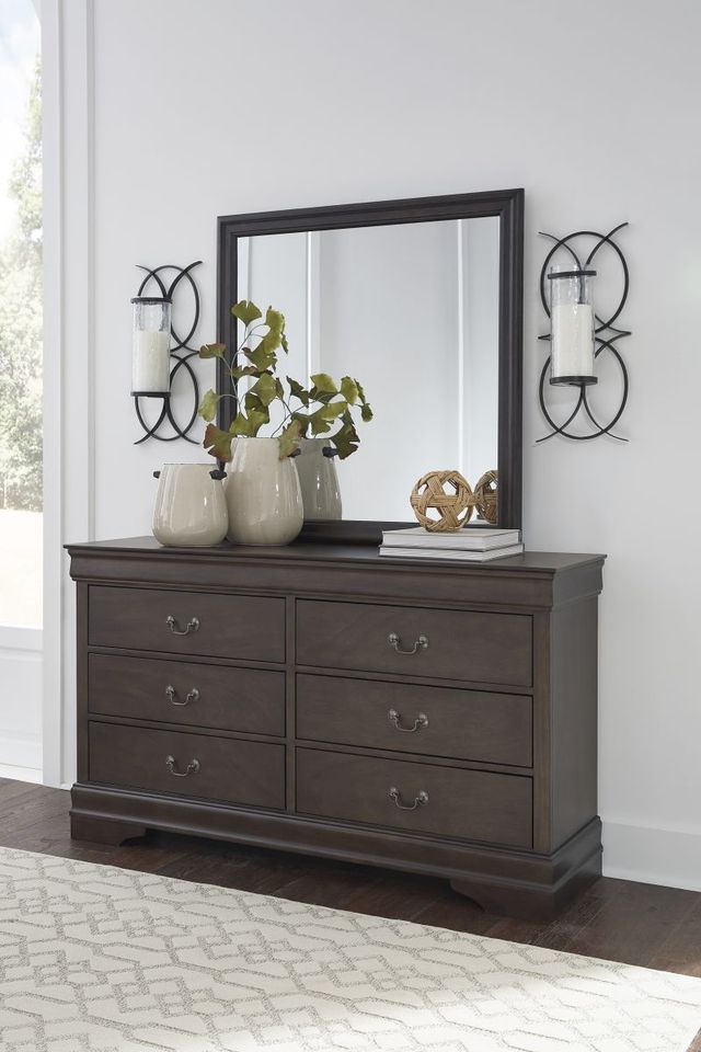 Signature Design by Ashley® Leewarden Dark Brown Bedroom Mirror-4