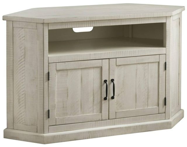 Martin Svensson Rustic Antique White 2-Drawer Entertainment Console-0