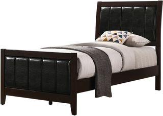 Coaster® Carlton Cappuccino/Black Twin Bed