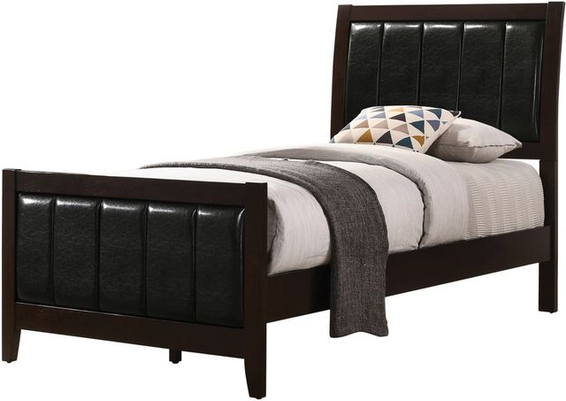 Coaster® Carlton Cappuccino/Black Twin Bed-0