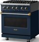 Viking® 5 Series 30" Slate Blue Pro Style Dual Fuel (LP) Range with Polished Chrome Trim-3