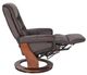 BenchMaster Valencia II Dark Brown Manual Flip-Up Footrest Recliner-3