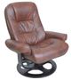BarcaLounger® Jacque Hilton-Whiskey Manual Pedestal Recliner and Ottoman Set-2