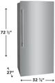 Frigidaire Professional® 33" 18.9 Cu. Ft. Stainless Steel Counter Depth Column Refrigerator-2