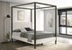 Coaster® Monroe Bronze/Vanilla King Upholstered Canopy Bed-4