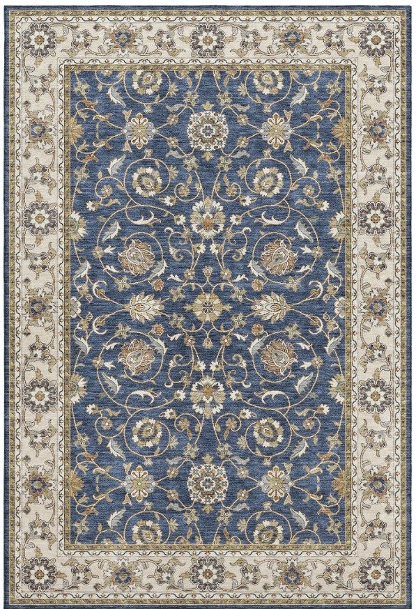 Dalyn™ Rug Company Hatay HY1 Navy 5'x8' Area Rug-0