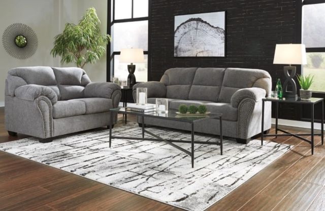 Benchcraft® Allmaxx 2-Piece Pewter Living Room Set-3