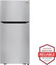 LG 30 in. 20.2 Cu. Ft. Stainless Steel Top Freezer Refrigerator-4