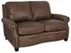 Luke Home Bennett Customizable Leather Loveseat-0