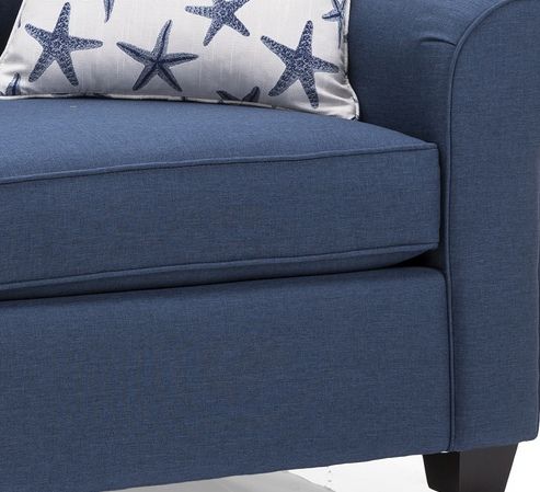 Decor-Rest® Furniture LTD 2179 Blue Condo Sofa-2