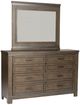 Liberty Furniture Thornwood Hills 4-Piece Rock Beaten Brown Queen Bookcase Bedroom Set with Nightstand-2