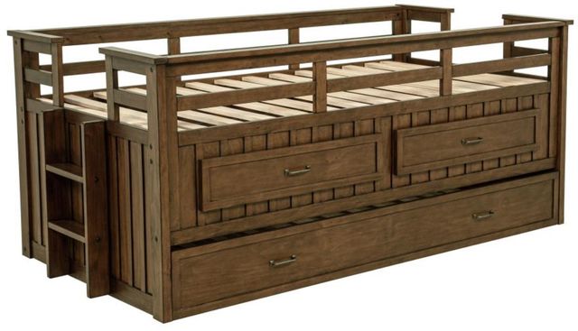 Coaster® Carlsbad Medium Brown Twin Captains Bed With Trundle -0