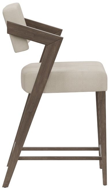 HH2 Home Snyder Aged Gray/Light Beige Counter Stool-2