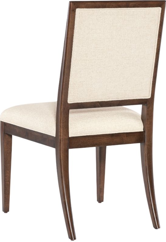Hooker® Furniture Archives Classic Walnut/Curate Wheat Upholstered Dining Side Chair-3
