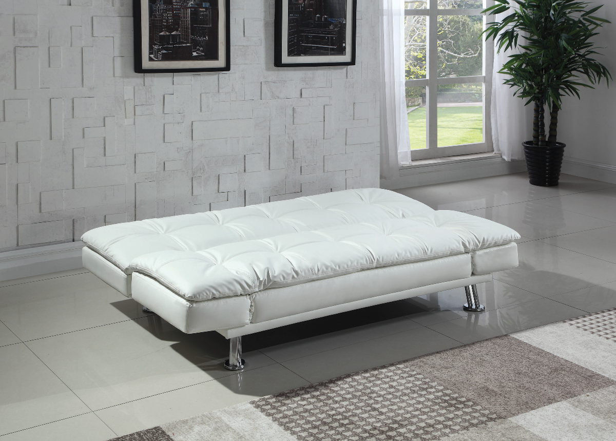 Dilleston White Sofa Bed - Thumbnail 3