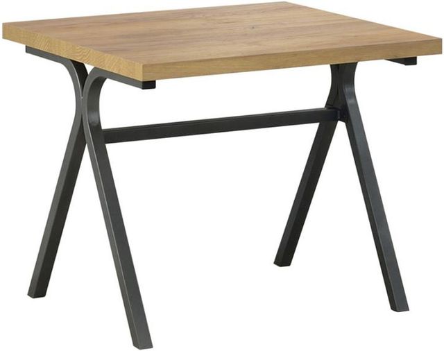 Coaster® Colmar 3-Piece Golden Oak/Gunmetal Occasional Table Set-2