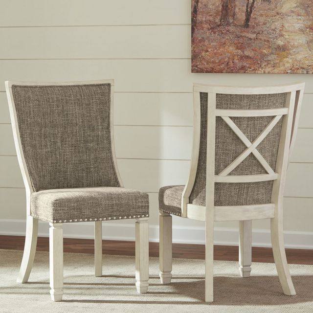 Signature Design by Ashley® Bolanburg Two-Tone Upholstered Dining Side Chair-2