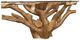 Modus Furniture One Glass Top Console Table with Natural Base-2