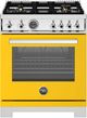 Bertazzoni Professional Series 30" Giallo Pro Style Gas Range-0