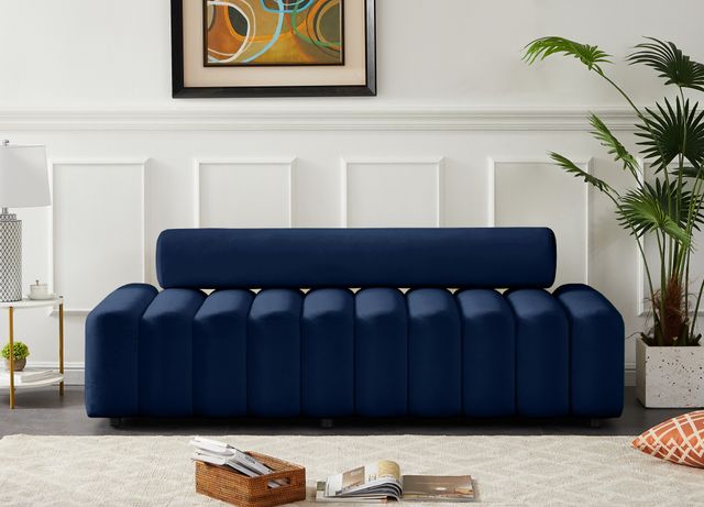 Meridian Furniture Melody Navy Velvet Sofa-1