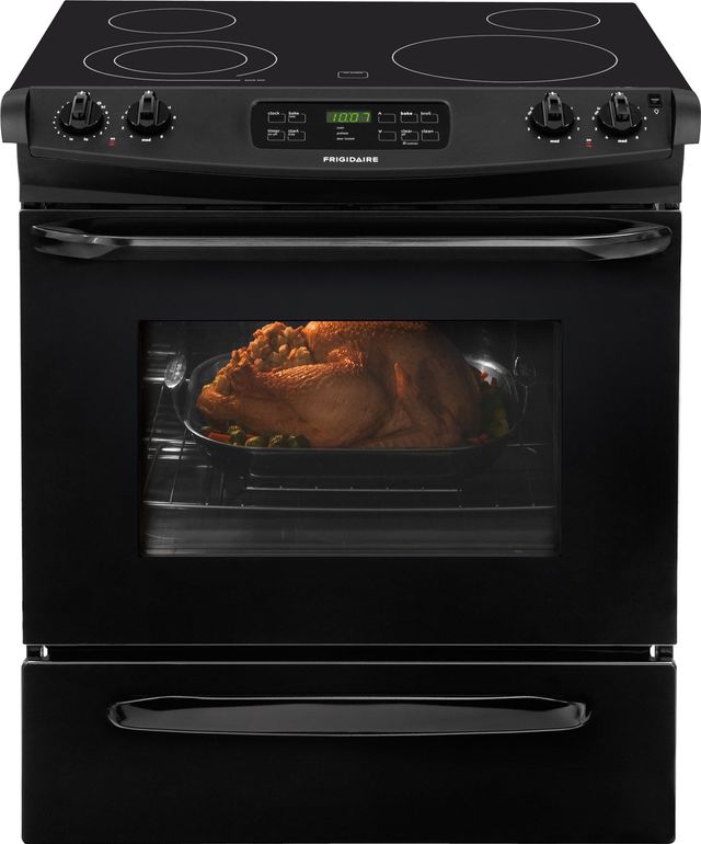 Frigidaire® 30" Slide In Electric Range-Black-0
