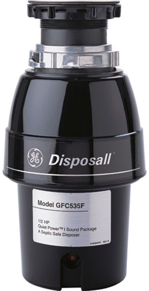 GE 1/2 HP Continuous Feed Food Waste Disposer-0