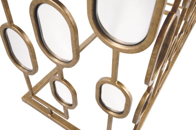 Signature Design by Ashley® Majaci Mirrored Glass Top Console Table with Gold Base-4