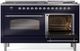 Ilve® Nostalgie II Series 60" Midnight Blue Pro Style Dual Fuel Range-3
