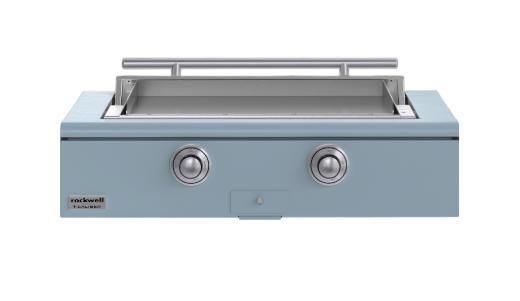 Caliber™ Rockwell Social 42" Bluestone Built-In Natural Gas Outdoor Griddle with Stainless Steel Hardware-0