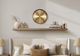 Monarch Specialties Inc. Gold 12" Wall Clock with White Numbers-1
