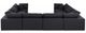 Meridian Furniture Comfy 8-Piece Black 158" Modular Sectional-3
