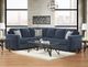 Affordable Furniture 3862 Woodland 2-Piece Navy L-Shape Sectional-1