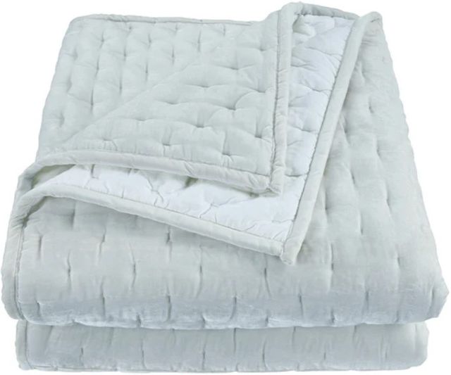 HiEnd Accents Stella Icy Blue King Quilt Set-0