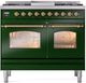 Ilve® Nostalgie II Series 40" Emerald Green Pro Style Dual Fuel Range-0