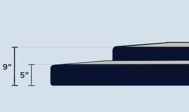 Stearns & Foster® 5" Split King Low Profile Flat Foundations, Includes 2 Pieces-1