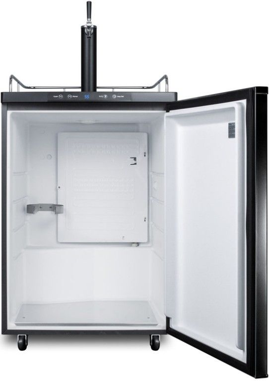Summit® 24” 5.6 Cu. Ft. Black Kegerator-1