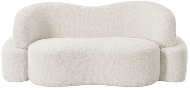 Meridian Furniture Principessa Cream Boucle Fabric Loveseat-2