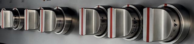 Forza™ 6 Piece Set Stainless Steel No Red Strip Knob Kit-0