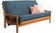 Kodiak Furniture Monterey Suede Navy/Butternut Full Futon with Mattress-0