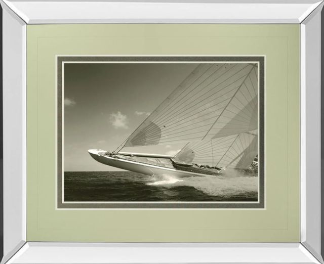 Classy Art Sea Spray Il by Michael Kahn Mirror Framed Wall Art-0